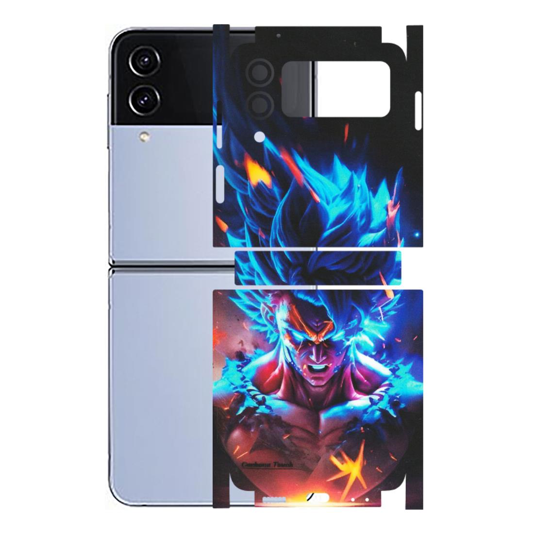 Samsung M/F/Note/Flip and C Phone Skins (All Models) - Angry Goku Dragon Ball Anime - Matte Finish (M-150) Samsung Galaxy Z Flip 4