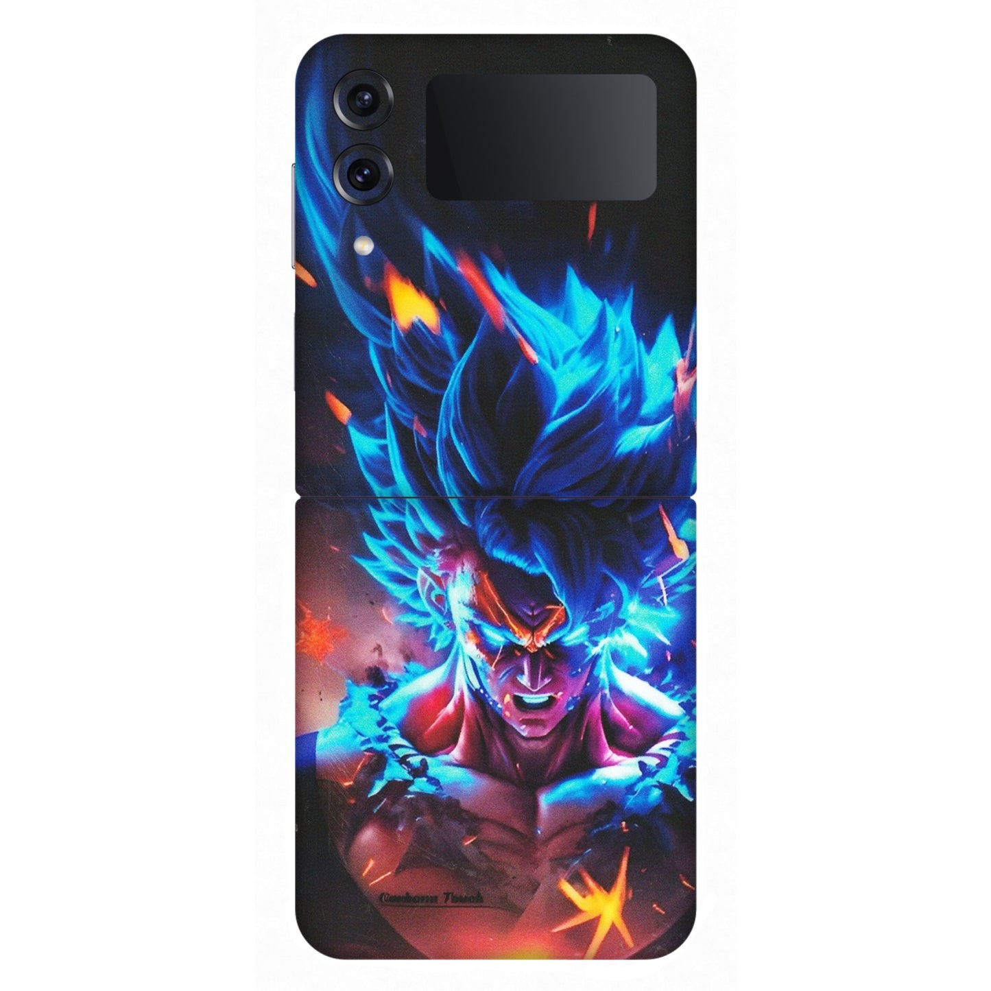 Samsung M/F/Note/Flip and C Phone Skins (All Models) - Angry Goku Dragon Ball Anime - Matte Finish (M-150) Samsung Galaxy Z Flip 4