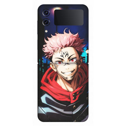 Samsung M/F/Note/Flip and C Phone Skins (All Models) - Yuji Itadori Funny Face Anime - Matte Finish (M-152) Samsung Galaxy Z Flip 4