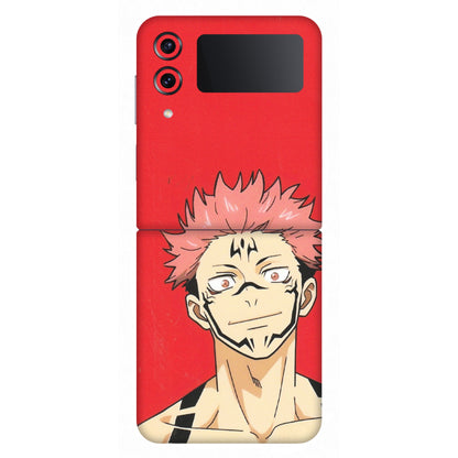 Samsung M/F/Note/Flip and C Phone Skins (All Models) - Ryomen Sukuna Fun Anime - Matte Finish (M-153) Samsung Galaxy Z Flip 4