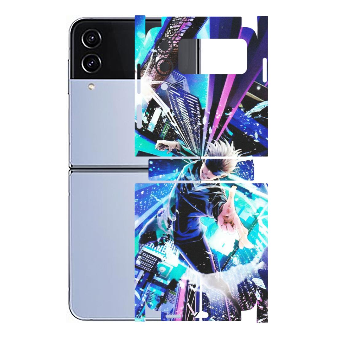 Samsung M/F/Note/Flip and C Phone Skins (All Models) - Manga Action Jujustu Kaisen Anime - Matte Finish (M-155) Samsung Galaxy Z Flip 4