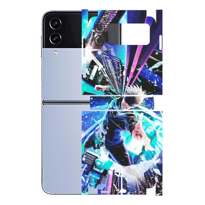 Samsung M/F/Note/Flip and C Phone Skins (All Models) - Manga Action Jujustu Kaisen Anime - Matte Finish (M-155) Samsung Galaxy Z Flip 4