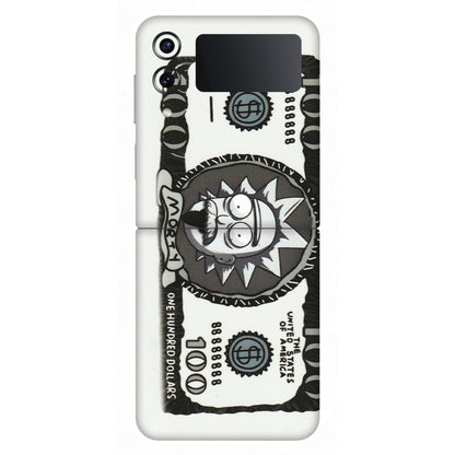 Samsung M/F/Note/Flip and C Phone Skins (All Models) - Rick And Morty Hundred Dollar Anime - Matte Finish (M-161) Samsung Galaxy Z Flip 4