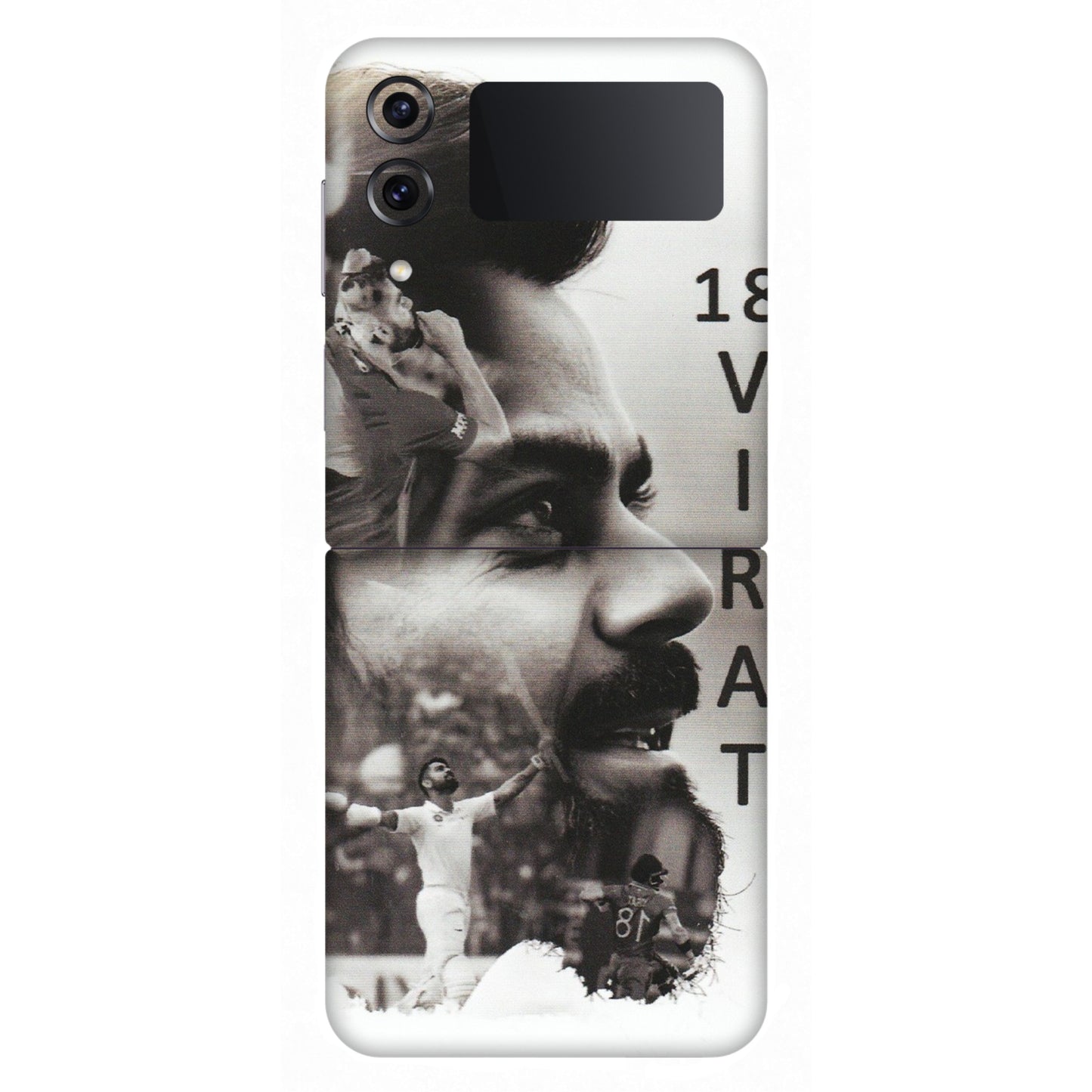 Samsung M/F/Note/Flip and C Phone Skins (All Models) - Virat Kohli Cricketer - Matte Finish (M-163) Samsung Galaxy Z Flip 4
