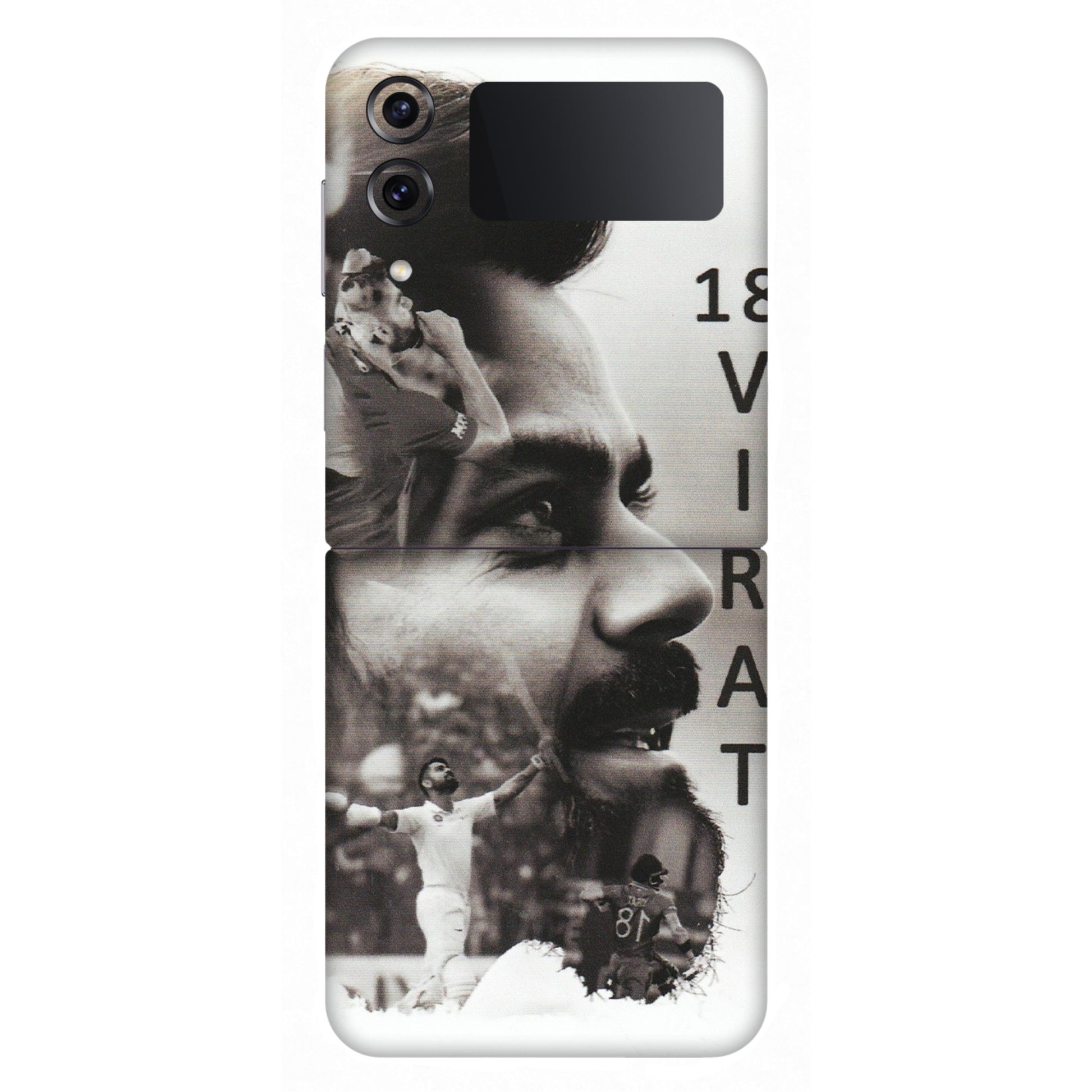 Samsung M/F/Note/Flip and C Phone Skins (All Models) - Virat Kohli Cricketer - Matte Finish (M-163) Samsung Galaxy Z Flip 4