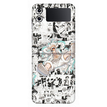 Samsung M/F/Note/Flip and C Phone Skins (All Models) - One Piece Comic - Matte Finish (M-168) Samsung Galaxy Z Flip 4