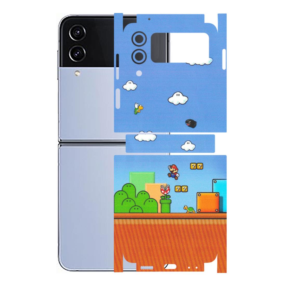 Samsung M/F/Note/Flip and C Phone Skins (All Models) - Mario Game Scene - Matte Finish (M-24) Samsung Galaxy Z Flip 4