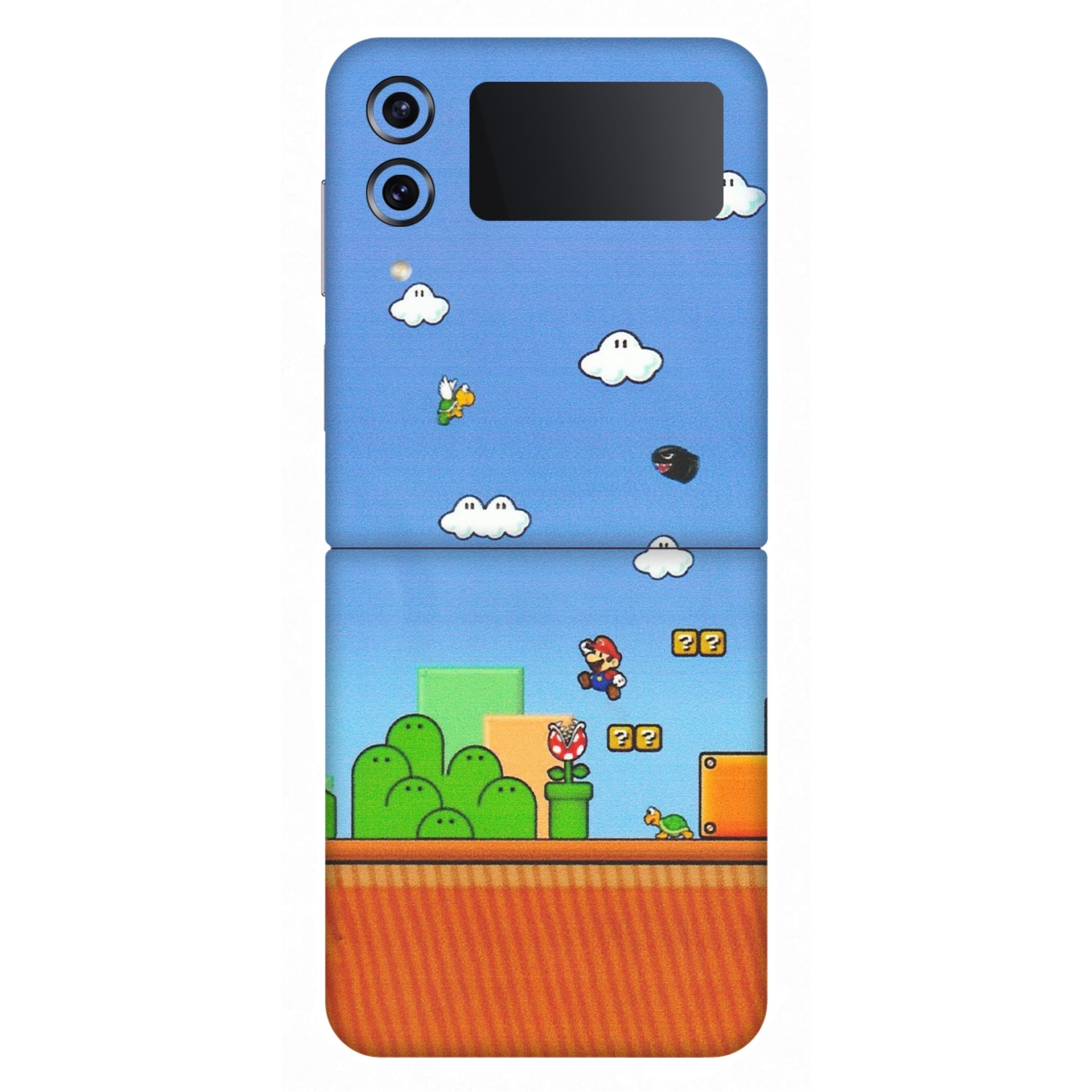 Samsung M/F/Note/Flip and C Phone Skins (All Models) - Mario Game Scene - Matte Finish (M-24) Samsung Galaxy Z Flip 4