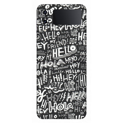 Samsung M/F/Note/Flip and C Phone Skins (All Models) - Hi Hello Doodles - Matte Finish (M-25) Samsung Galaxy Z Flip 4