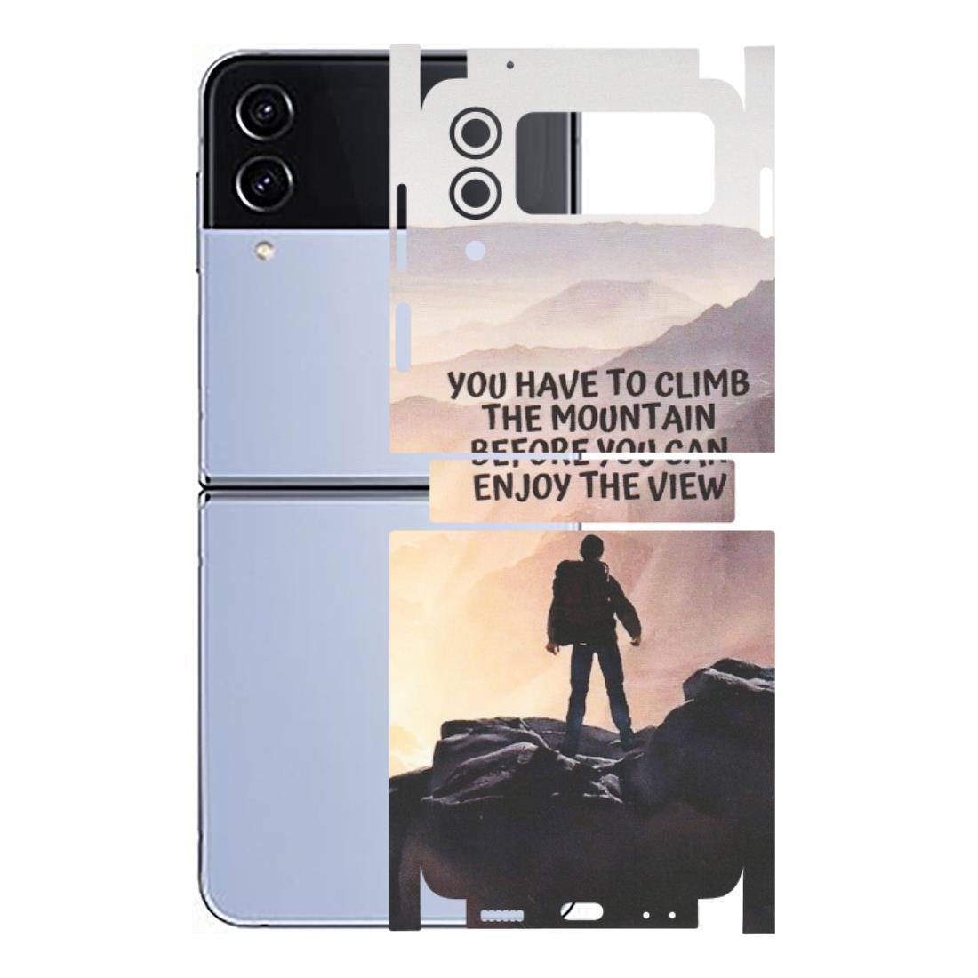 Samsung M/F/Note/Flip and C Phone Skins (All Models) - Motivational Hiking Mountain - Matte Finish (M-28) Samsung Galaxy Z Flip 4