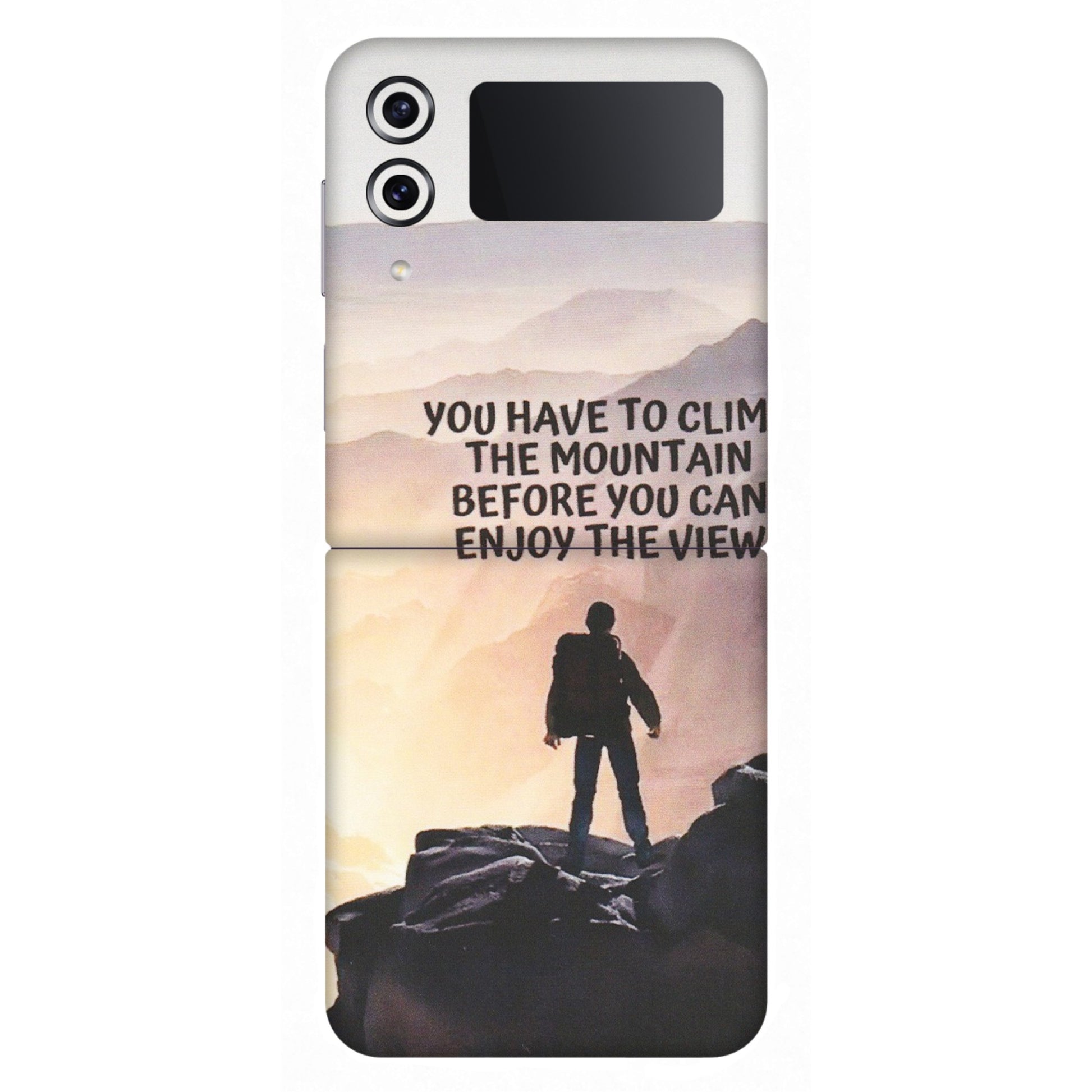 Samsung M/F/Note/Flip and C Phone Skins (All Models) - Motivational Hiking Mountain - Matte Finish (M-28) Samsung Galaxy Z Flip 4