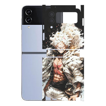 Samsung M/F/Note/Flip and C Phone Skins (All Models) - Anime Angry Classy Character - Matte Finish (M-34) Samsung Galaxy Z Flip 4