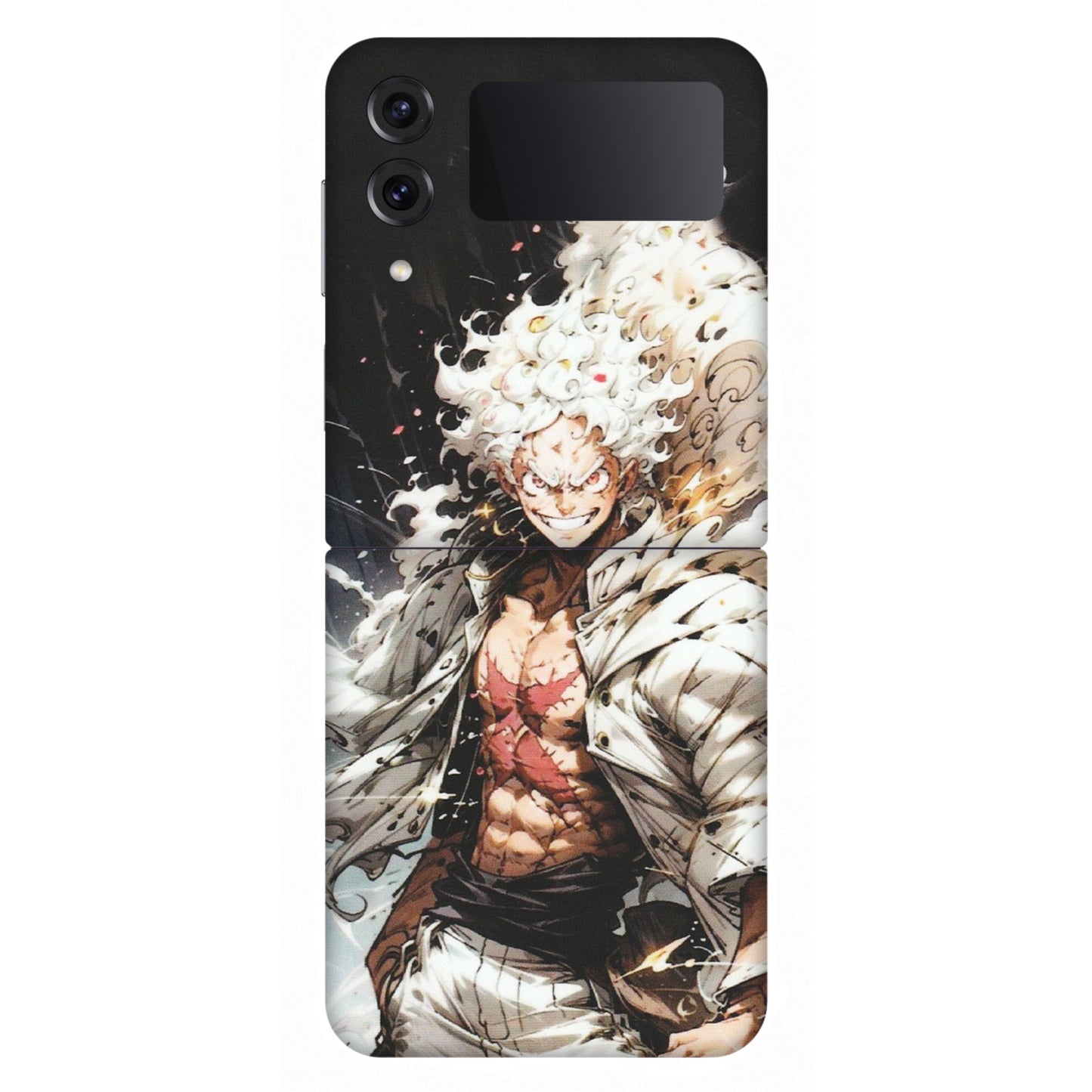 Samsung M/F/Note/Flip and C Phone Skins (All Models) - Anime Angry Classy Character - Matte Finish (M-34) Samsung Galaxy Z Flip 4