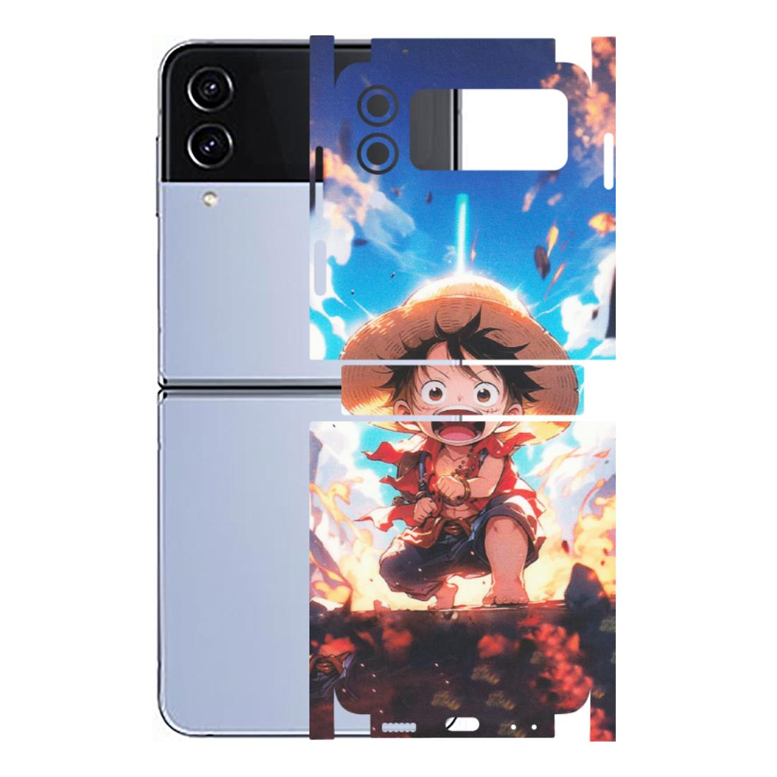 Samsung M/F/Note/Flip and C Phone Skins (All Models) - Toon One Piece Cute Character - Matte Finish (M-35) Samsung Galaxy Z Flip 4