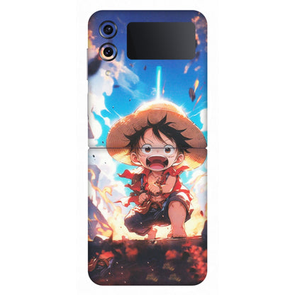 Samsung M/F/Note/Flip and C Phone Skins (All Models) - Toon One Piece Cute Character - Matte Finish (M-35) Samsung Galaxy Z Flip 4