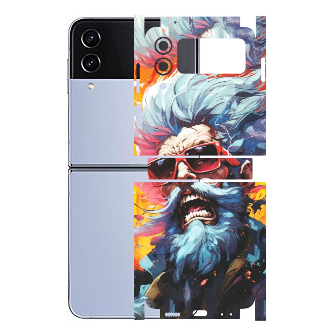 Samsung M/F/Note/Flip and C Phone Skins (All Models) - Daddy Cool Character - Matte Finish (M-43) Samsung Galaxy Z Flip 4