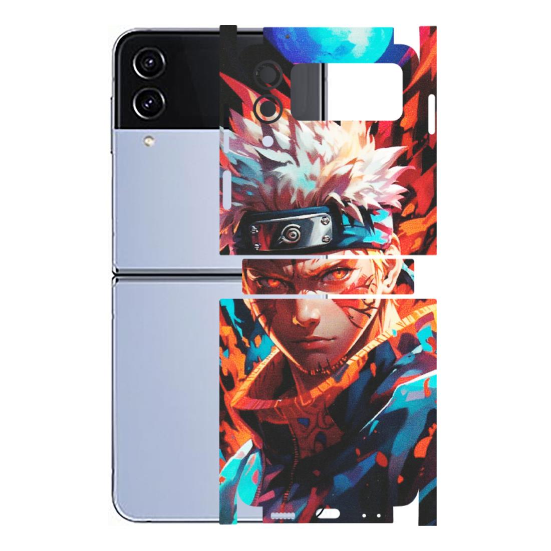 Samsung M/F/Note/Flip and C Phone Skins (All Models) - Anime Ferocious Character - Matte Finish (M-44) Samsung Galaxy Z Flip 4