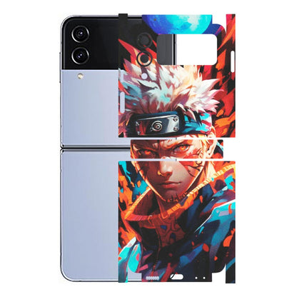 Samsung M/F/Note/Flip and C Phone Skins (All Models) - Anime Ferocious Character - Matte Finish (M-44) Samsung Galaxy Z Flip 4