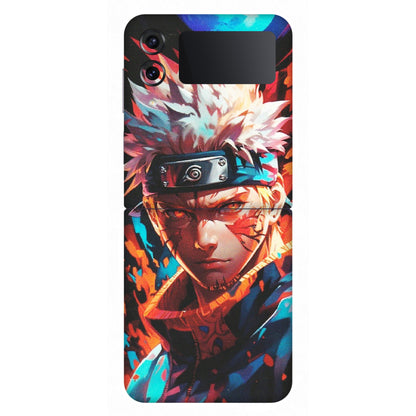 Samsung M/F/Note/Flip and C Phone Skins (All Models) - Anime Ferocious Character - Matte Finish (M-44) Samsung Galaxy Z Flip 4