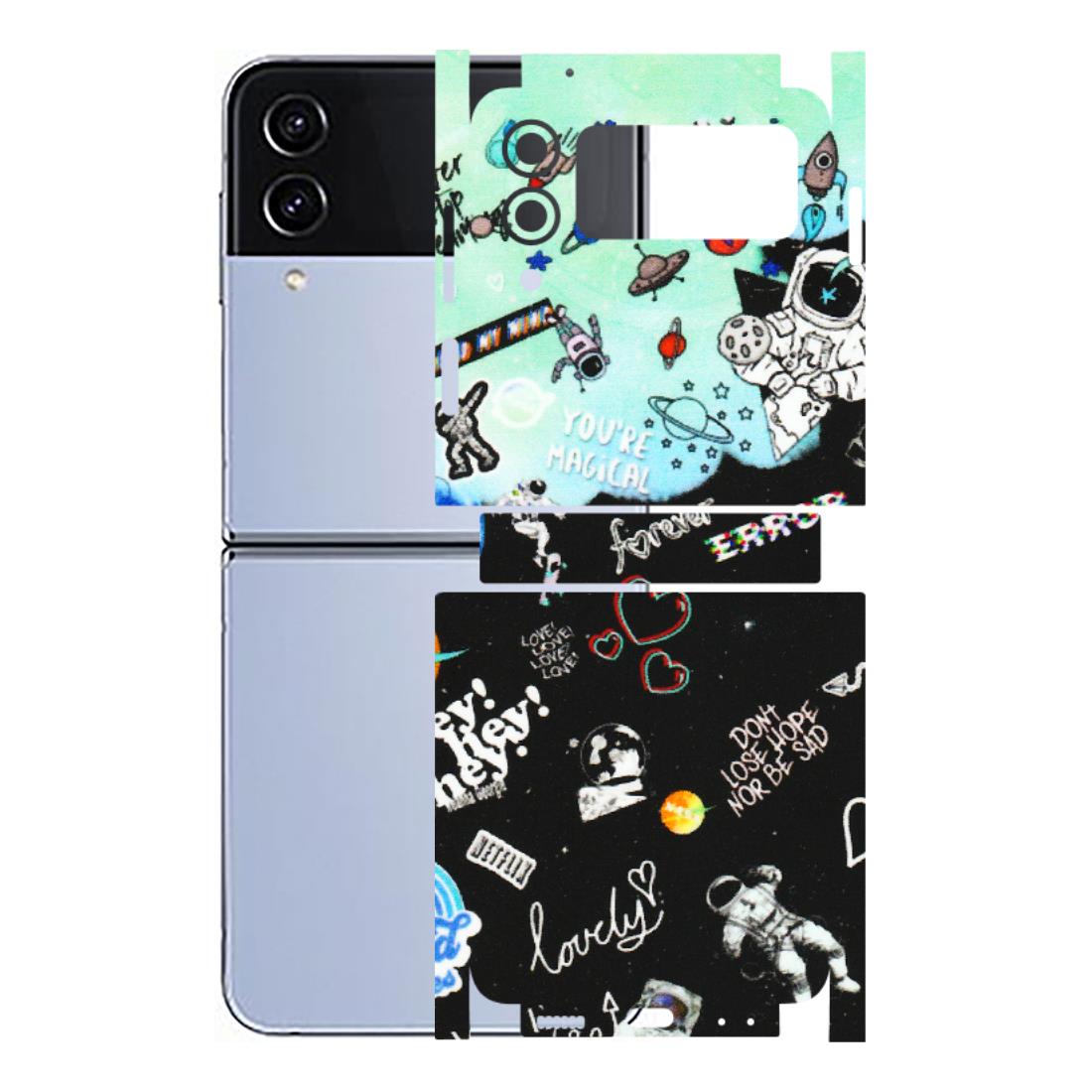 Samsung M/F/Note/Flip and C Phone Skins (All Models) - Living In A Space Dream - Matte Finish (M-46) Samsung Galaxy Z Flip 4