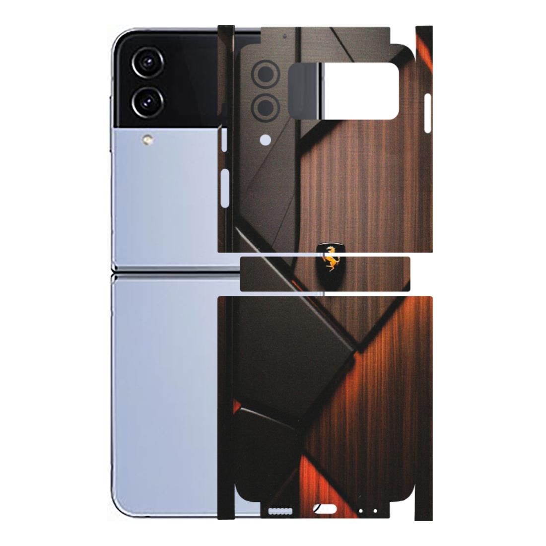 Samsung M/F/Note/Flip and C Phone Skins (All Models) - Lambo Beauty Wood Pattern Sober - Matte Finish (M-51) Samsung Galaxy Z Flip 4