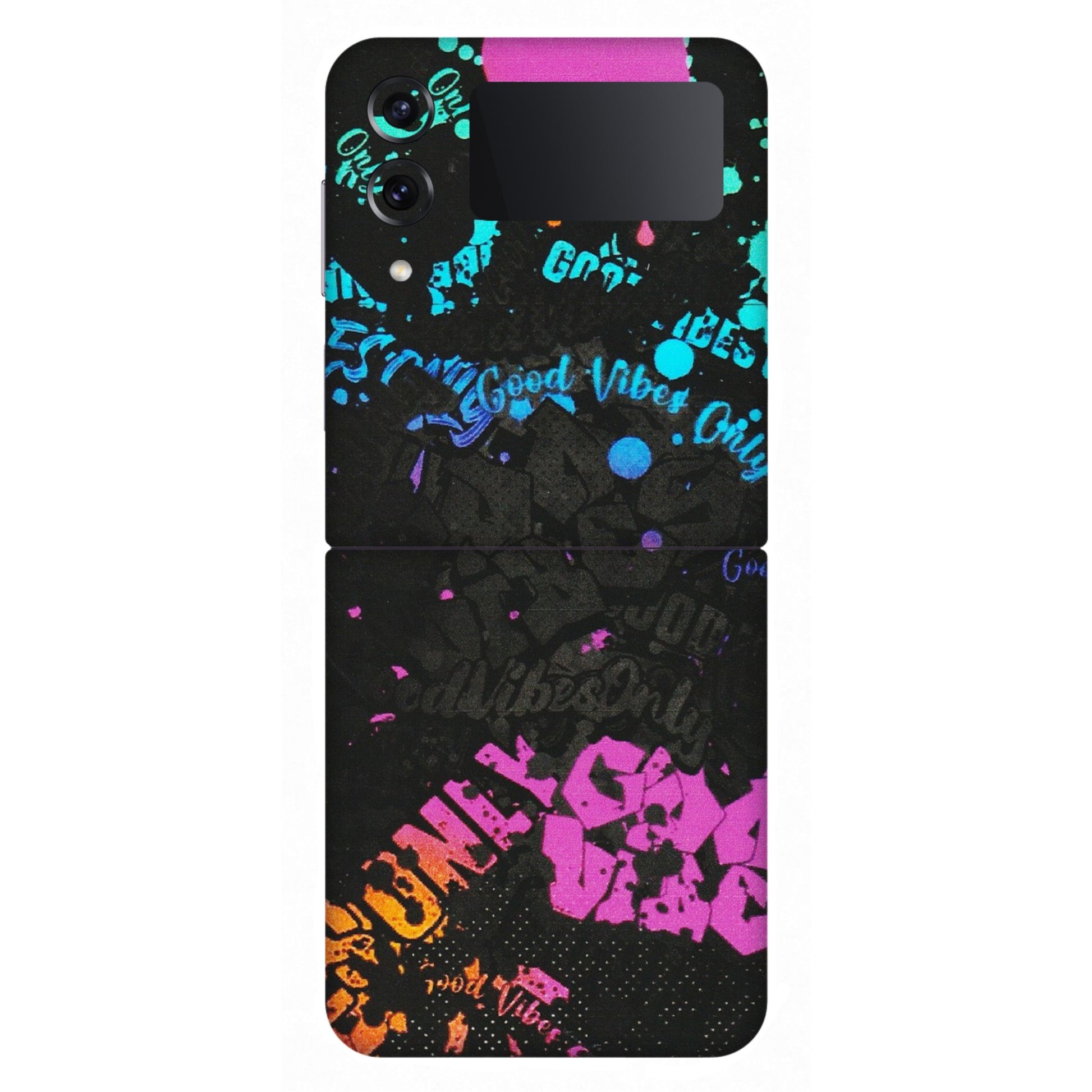 Samsung M/F/Note/Flip and C Phone Skins (All Models) - Majestic Black Vibes - Matte Finish (M-62) Samsung Galaxy Z Flip 4