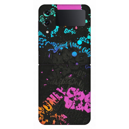 Samsung M/F/Note/Flip and C Phone Skins (All Models) - Majestic Black Vibes - Matte Finish (M-62) Samsung Galaxy Z Flip 4