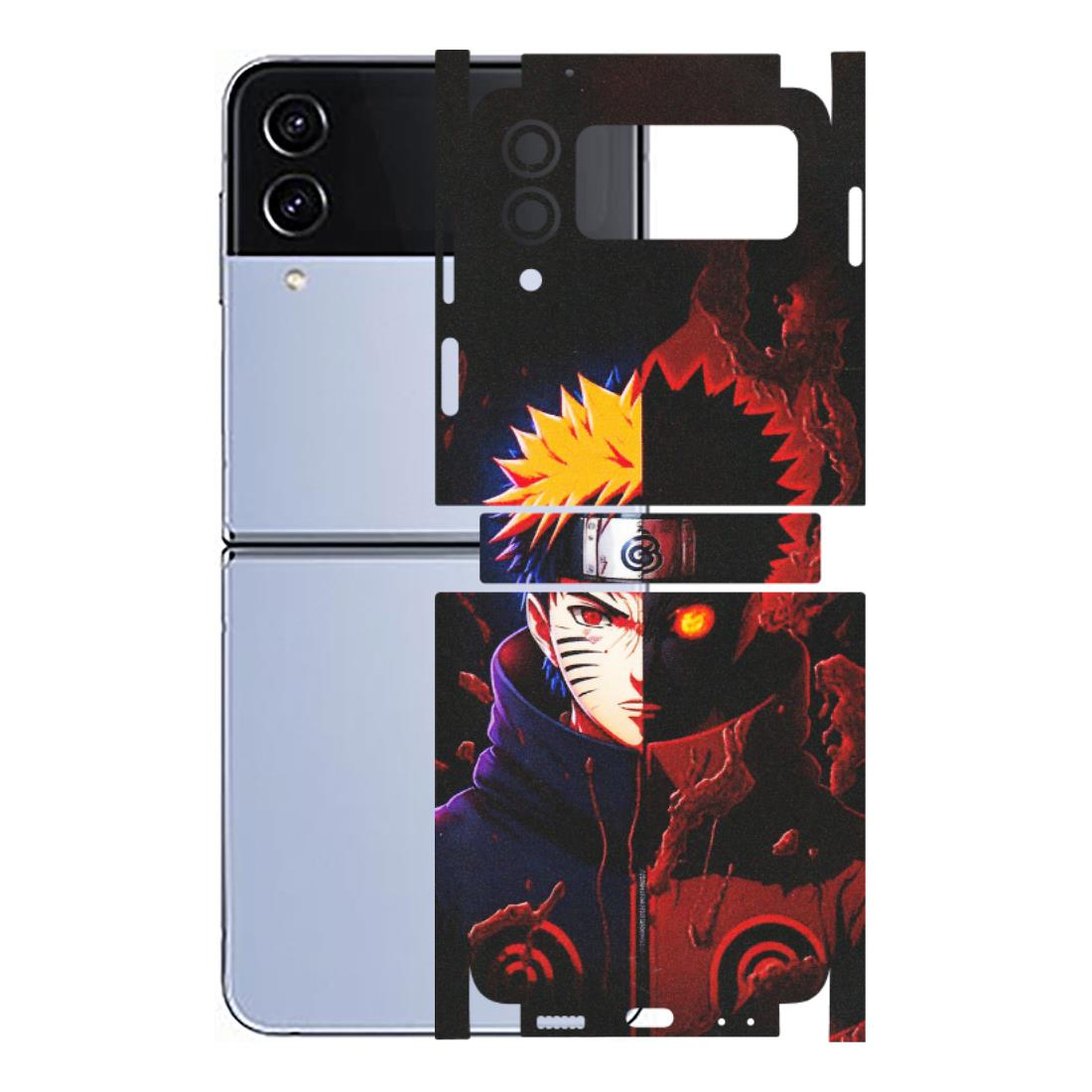 Samsung M/F/Note/Flip and C Phone Skins (All Models) - Naruto X Evil - Matte Finish (M-70) Samsung Galaxy Z Flip 4