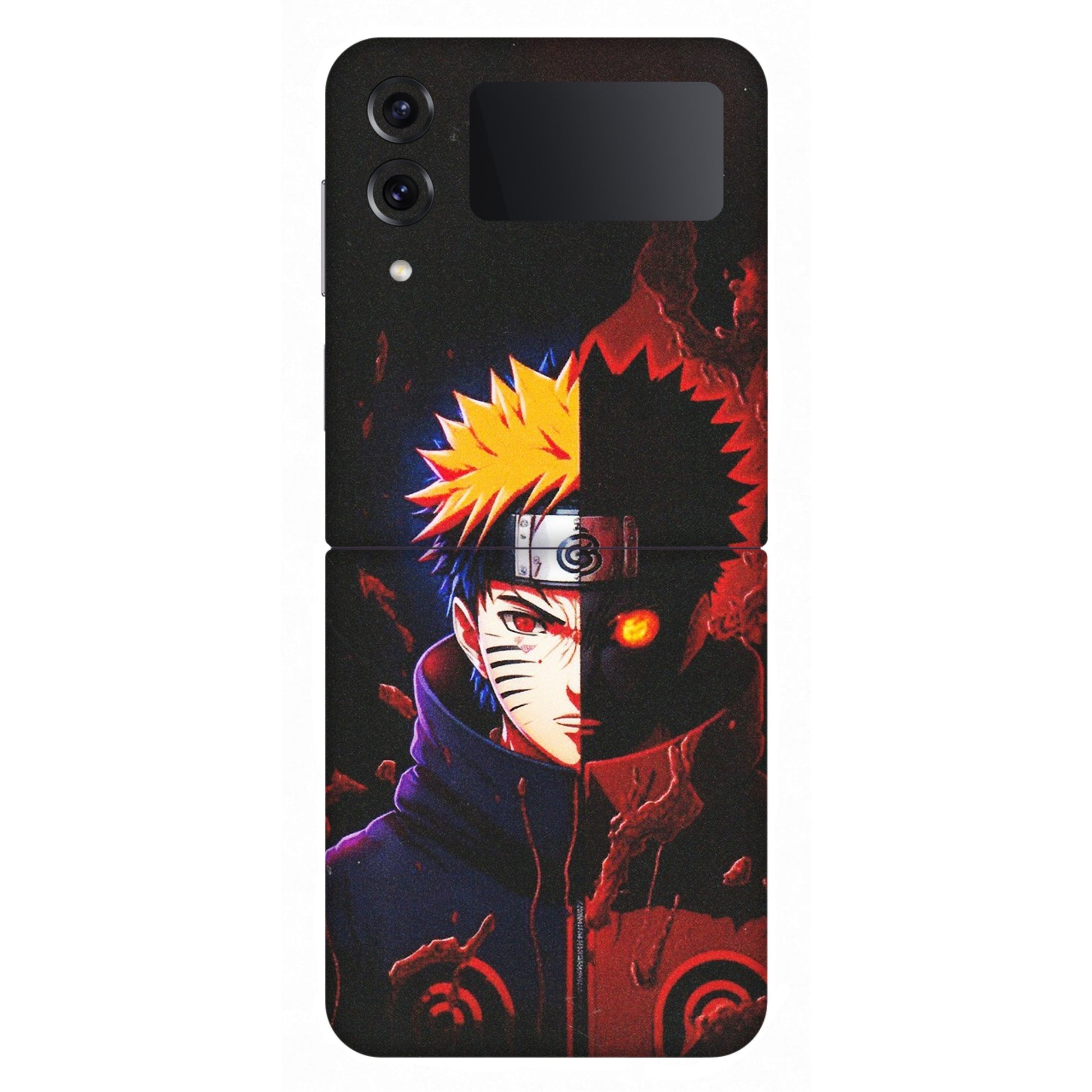Samsung M/F/Note/Flip and C Phone Skins (All Models) - Naruto X Evil - Matte Finish (M-70) Samsung Galaxy Z Flip 4