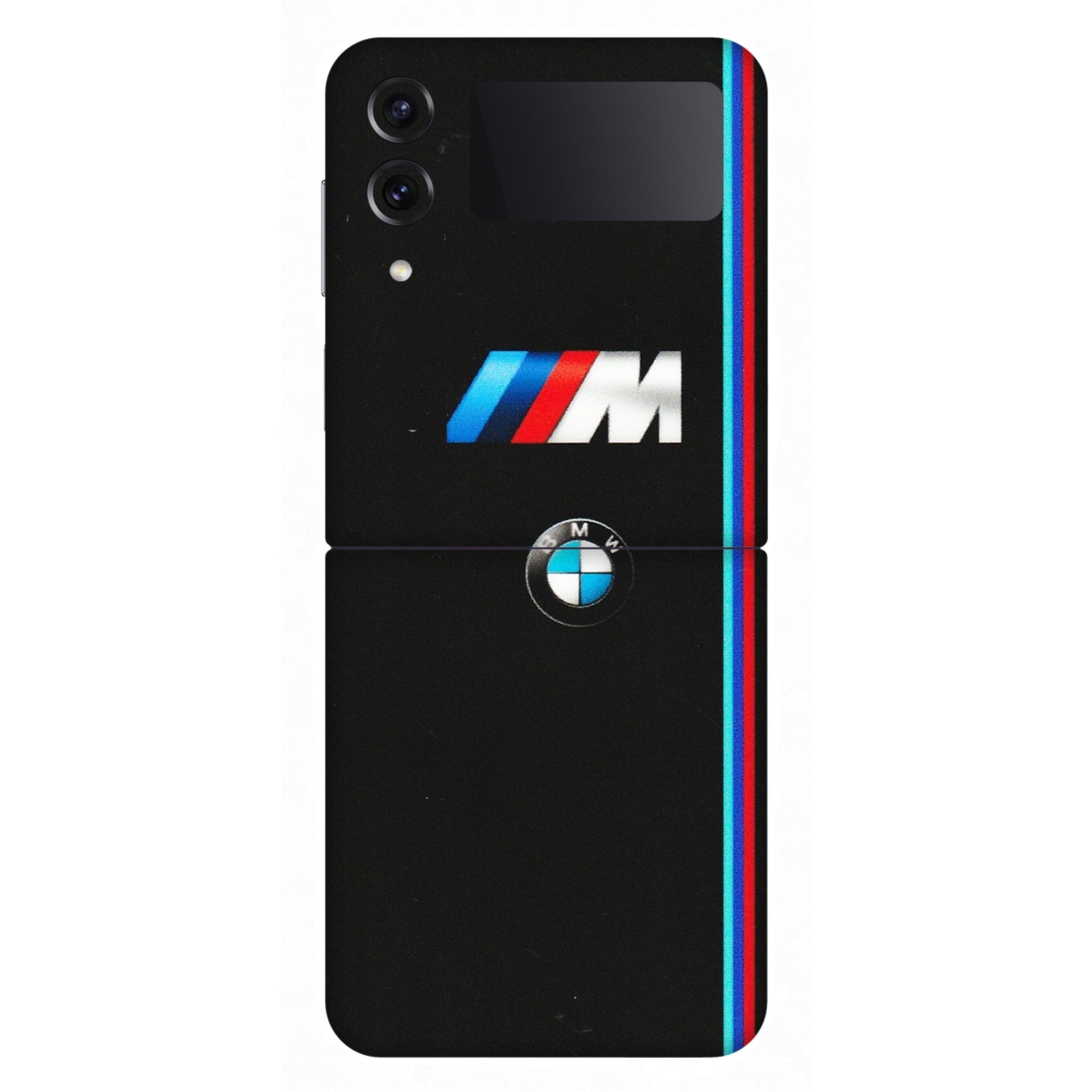 Samsung M/F/Note/Flip and C Phone Skins (All Models) - Styling With Black BMW - Matte Finish (M-74) Samsung Galaxy Z Flip 4
