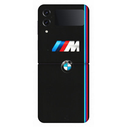 Samsung M/F/Note/Flip and C Phone Skins (All Models) - Styling With Black BMW - Matte Finish (M-74) Samsung Galaxy Z Flip 4