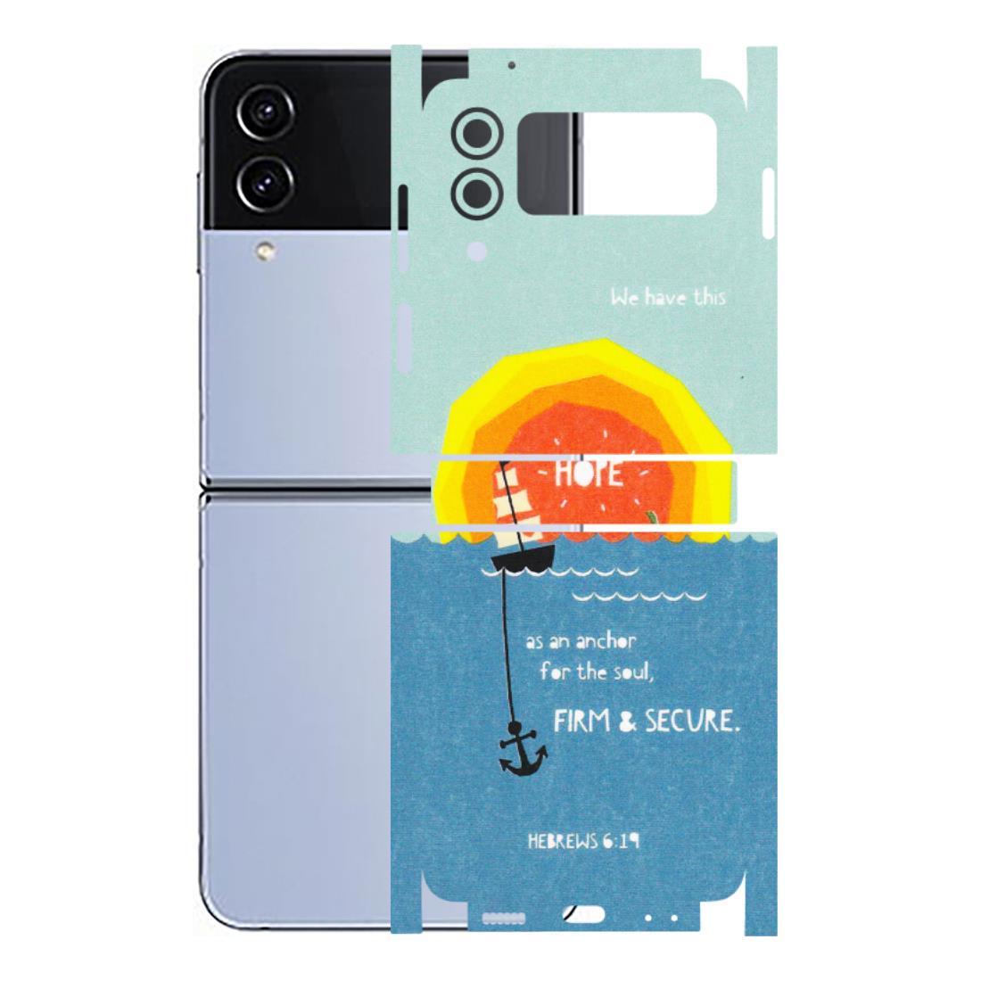 Samsung M/F/Note/Flip and C Phone Skins (All Models) - A Beautiful Sunset of Hope - Matte Finish (M-75) Samsung Galaxy Z Flip 4