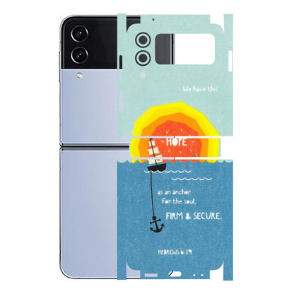 Samsung M/F/Note/Flip and C Phone Skins (All Models) - A Beautiful Sunset of Hope - Matte Finish (M-75) Samsung Galaxy Z Flip 4