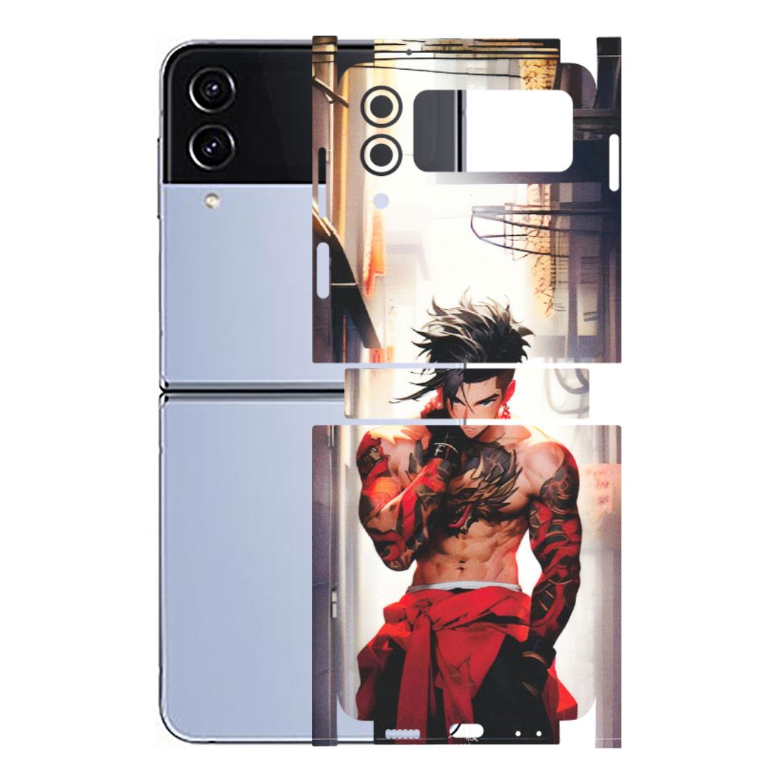 Samsung M/F/Note/Flip and C Phone Skins (All Models) - In the streets of Japan - Matte Finish (M-77) Samsung Galaxy Z Flip 4