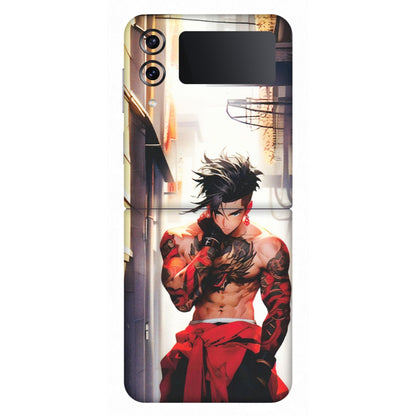Samsung M/F/Note/Flip and C Phone Skins (All Models) - In the streets of Japan - Matte Finish (M-77) Samsung Galaxy Z Flip 4