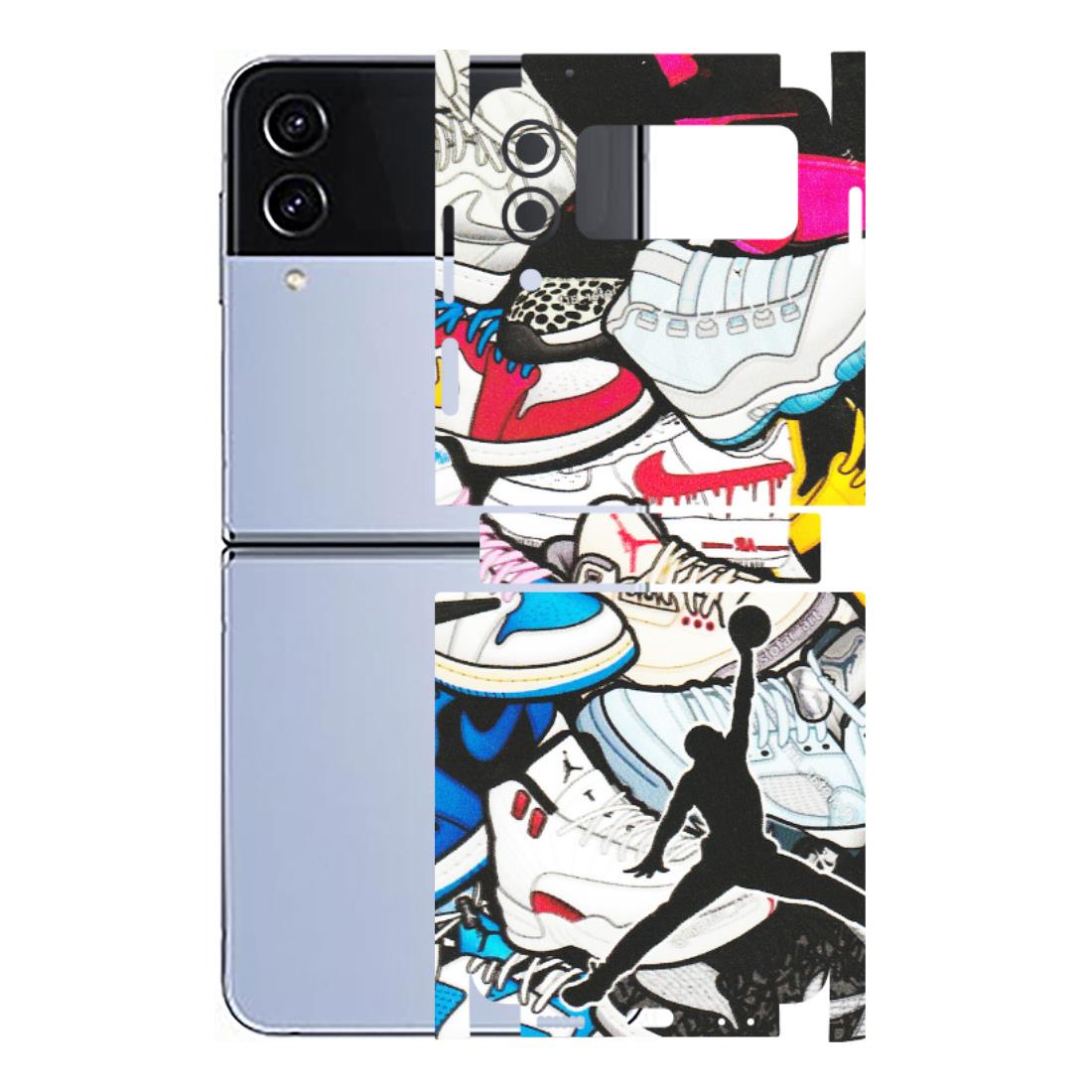 Samsung M/F/Note/Flip and C Phone Skins (All Models) - Jordan Sneakers Fan - Matte Finish (M-80) Samsung Galaxy Z Flip 4