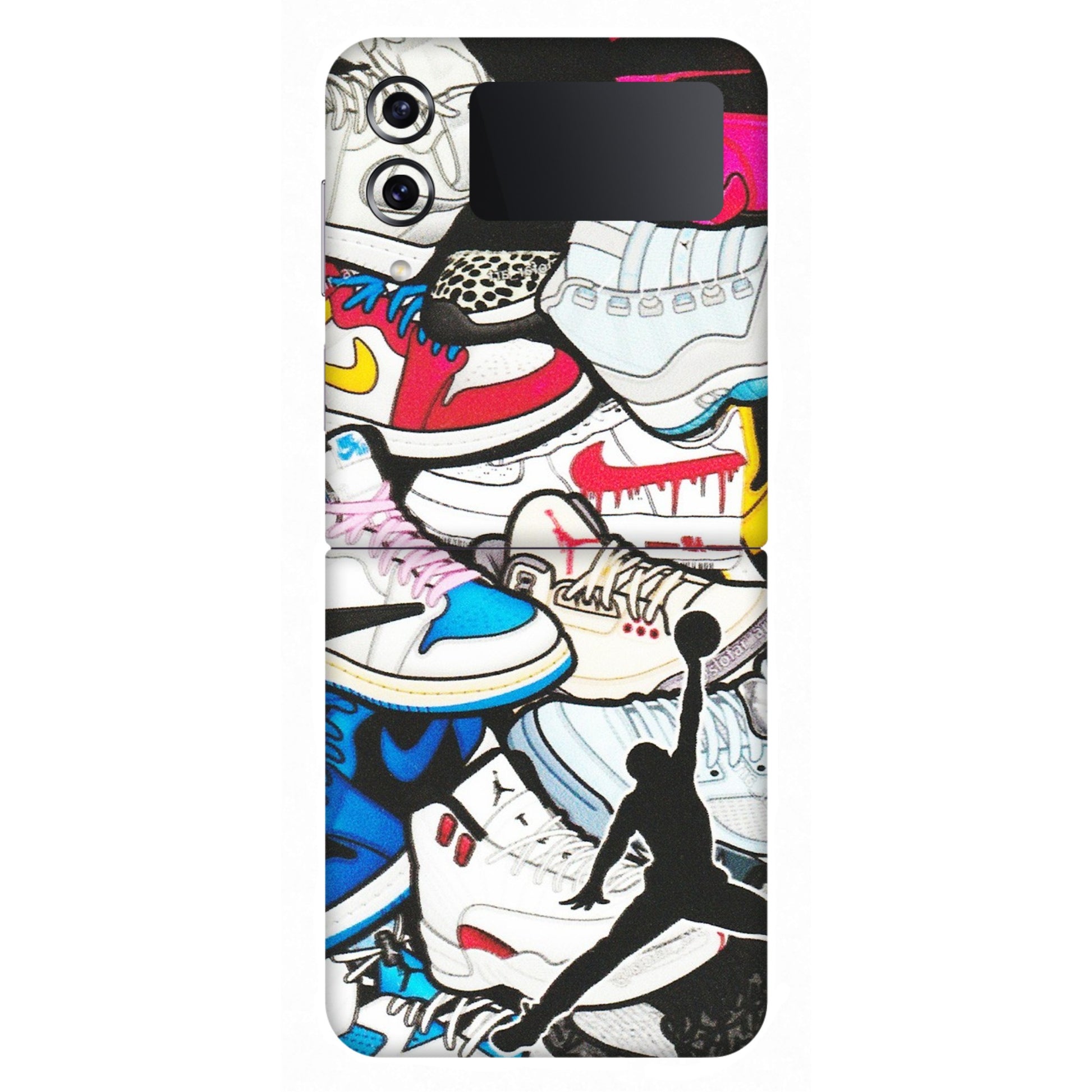 Samsung M/F/Note/Flip and C Phone Skins (All Models) - Jordan Sneakers Fan - Matte Finish (M-80) Samsung Galaxy Z Flip 4