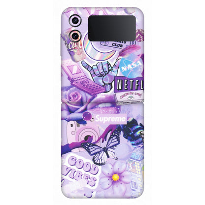 Samsung M/F/Note/Flip and C Phone Skins (All Models) - Supreme Purple Magic - Matte Finish (M-88) Samsung Galaxy Z Flip 4