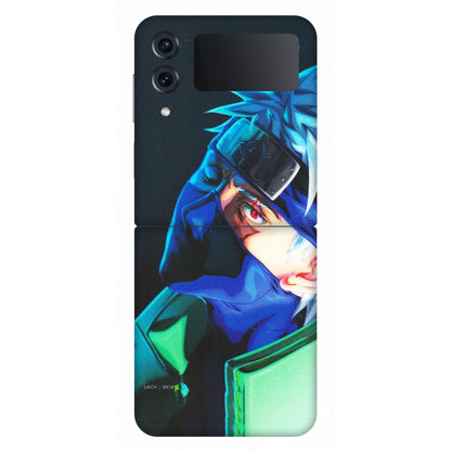 Samsung M/F/Note/Flip and C Phone Skins (All Models) - Evil Anime Look - Matte Finish (M-90) Samsung Galaxy Z Flip 4
