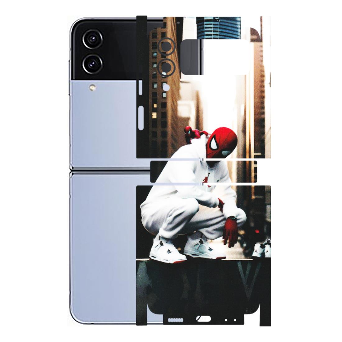 Samsung M/F/Note/Flip and C Phone Skins (All Models) - Sportsman Spider Man - Matte Finish (M-94) Samsung Galaxy Z Flip 4