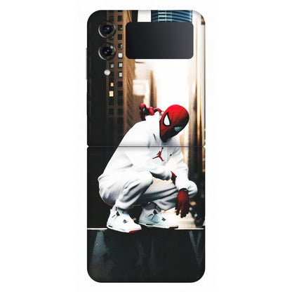 Samsung M/F/Note/Flip and C Phone Skins (All Models) - Sportsman Spider Man - Matte Finish (M-94) Samsung Galaxy Z Flip 4