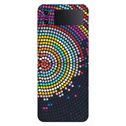 Samsung M/F/Note/Flip and C Phone Skins (All Models) - Rainbow Dot Mandala - Matte Finish (M-97) Samsung Galaxy Z Flip 4