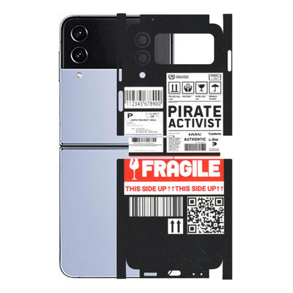 Samsung M/F/Note/Flip and C Phone Skins (All Models) - Handle With Care - Matte Finish (M-99) Samsung Galaxy Z Flip 4