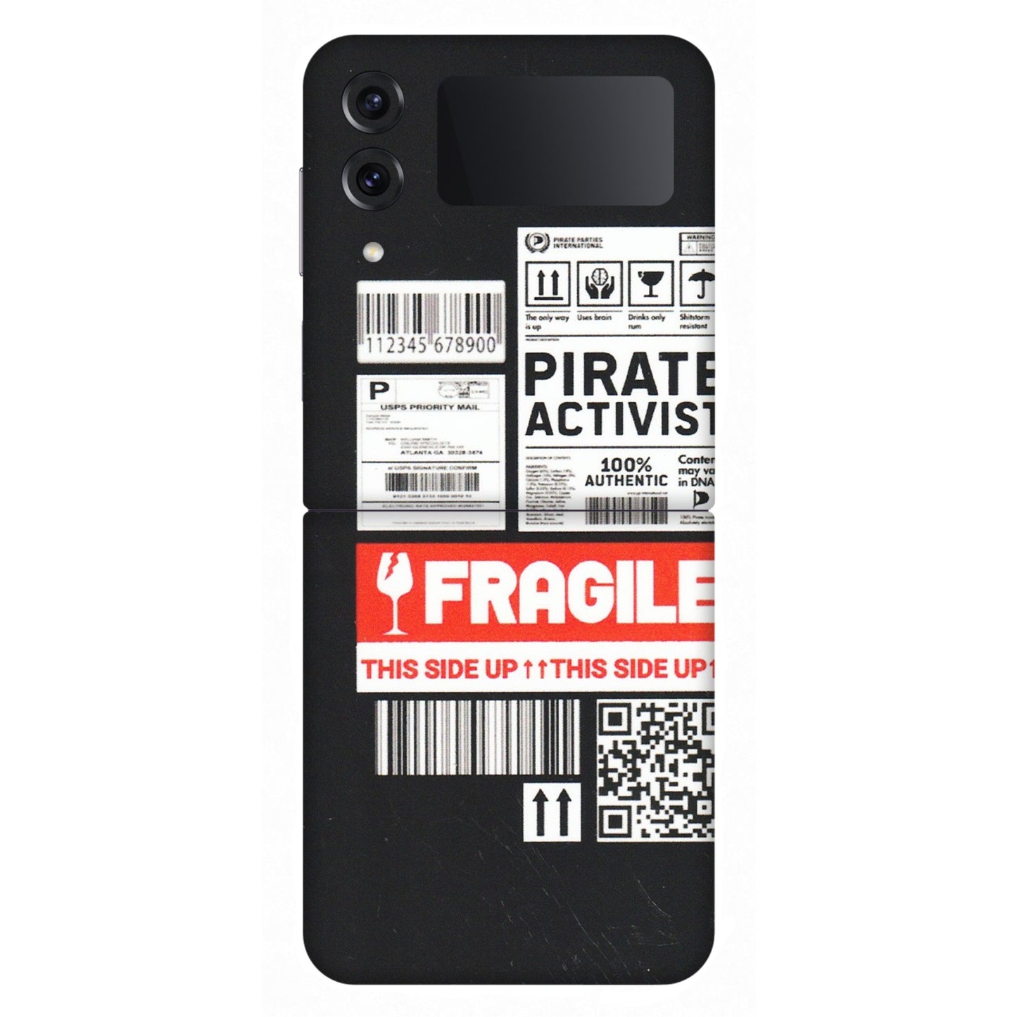 Samsung M/F/Note/Flip and C Phone Skins (All Models) - Handle With Care - Matte Finish (M-99) Samsung Galaxy Z Flip 4