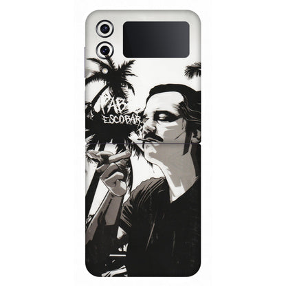 Samsung M/F/Note/Flip and C Phone Skins (All Models) - Pab Escobar - Transparent Finish (T-05) Samsung Galaxy Z Flip 4