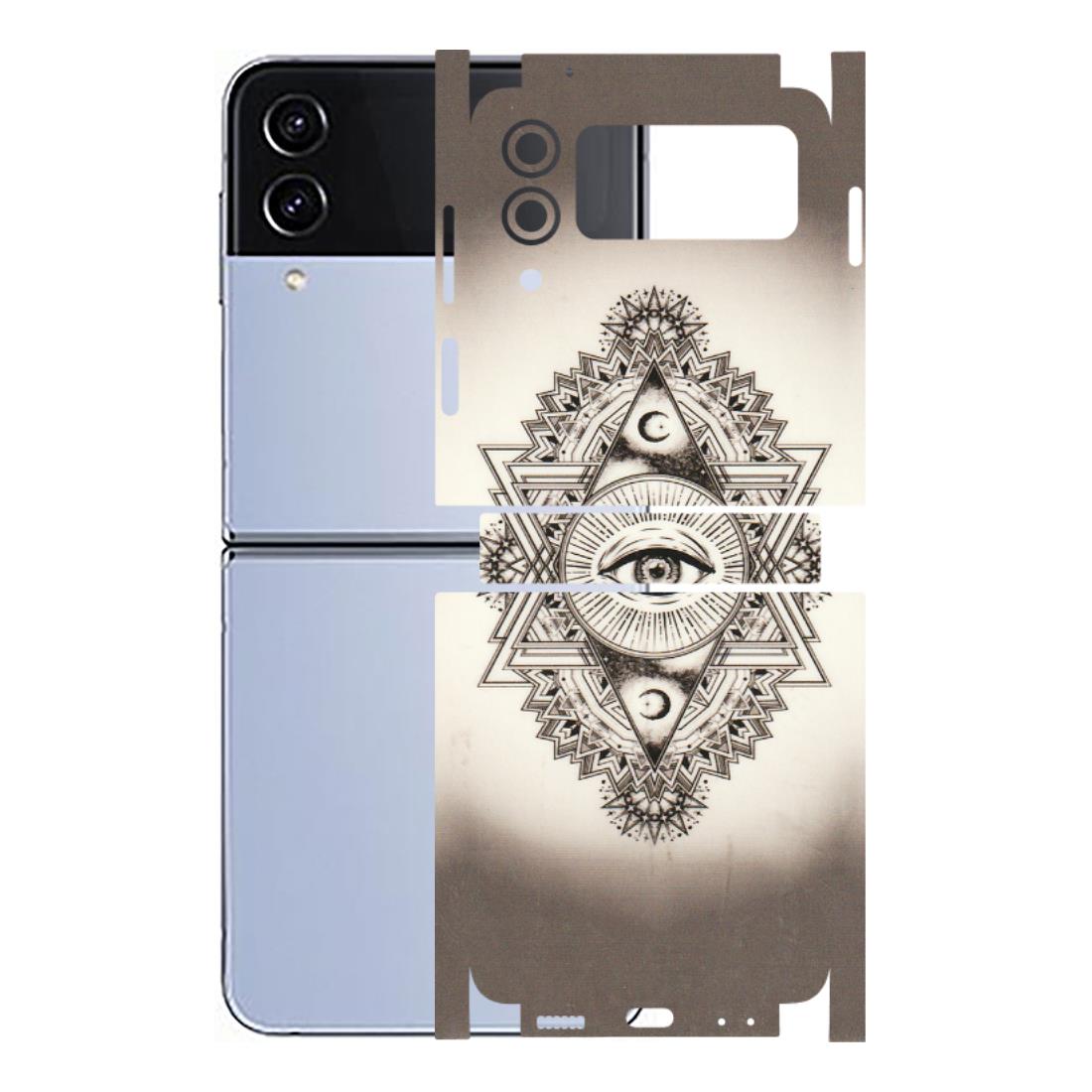 Samsung M/F/Note/Flip and C Phone Skins (All Models) - Illuminati Great Eye - Transparent Finish (T-14) Samsung Galaxy Z Flip 4