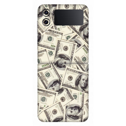 Samsung M/F/Note/Flip and C Phone Skins (All Models) - Dollar Lover - Transparent Finish (T-17) Samsung Galaxy Z Flip 4