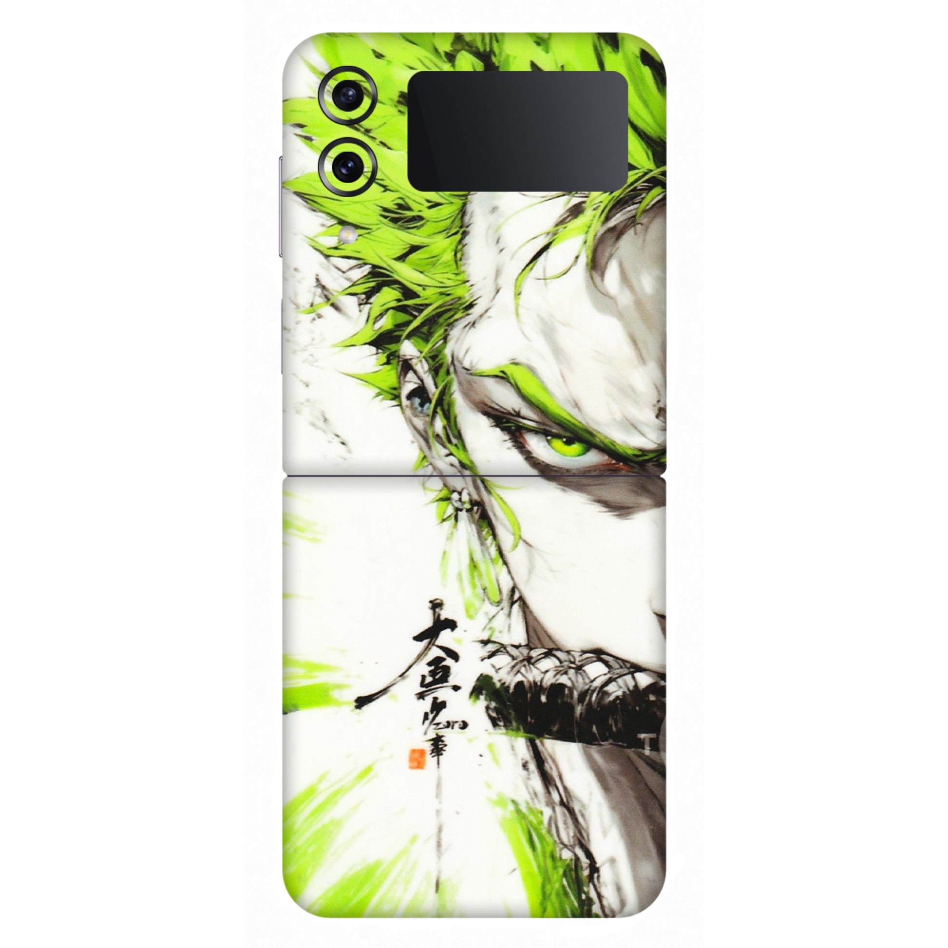 Samsung M/F/Note/Flip and C Phone Skins (All Models) - Roro Taku Anime - Transparent Finish (T-18) Samsung Galaxy Z Flip 4