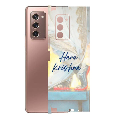Samsung M/F/Note/Flip and C Phone Skins (All Models) - Hare Krishna - 3D Embossed Finish (L-03) Samsung Galaxy Z Fold 2