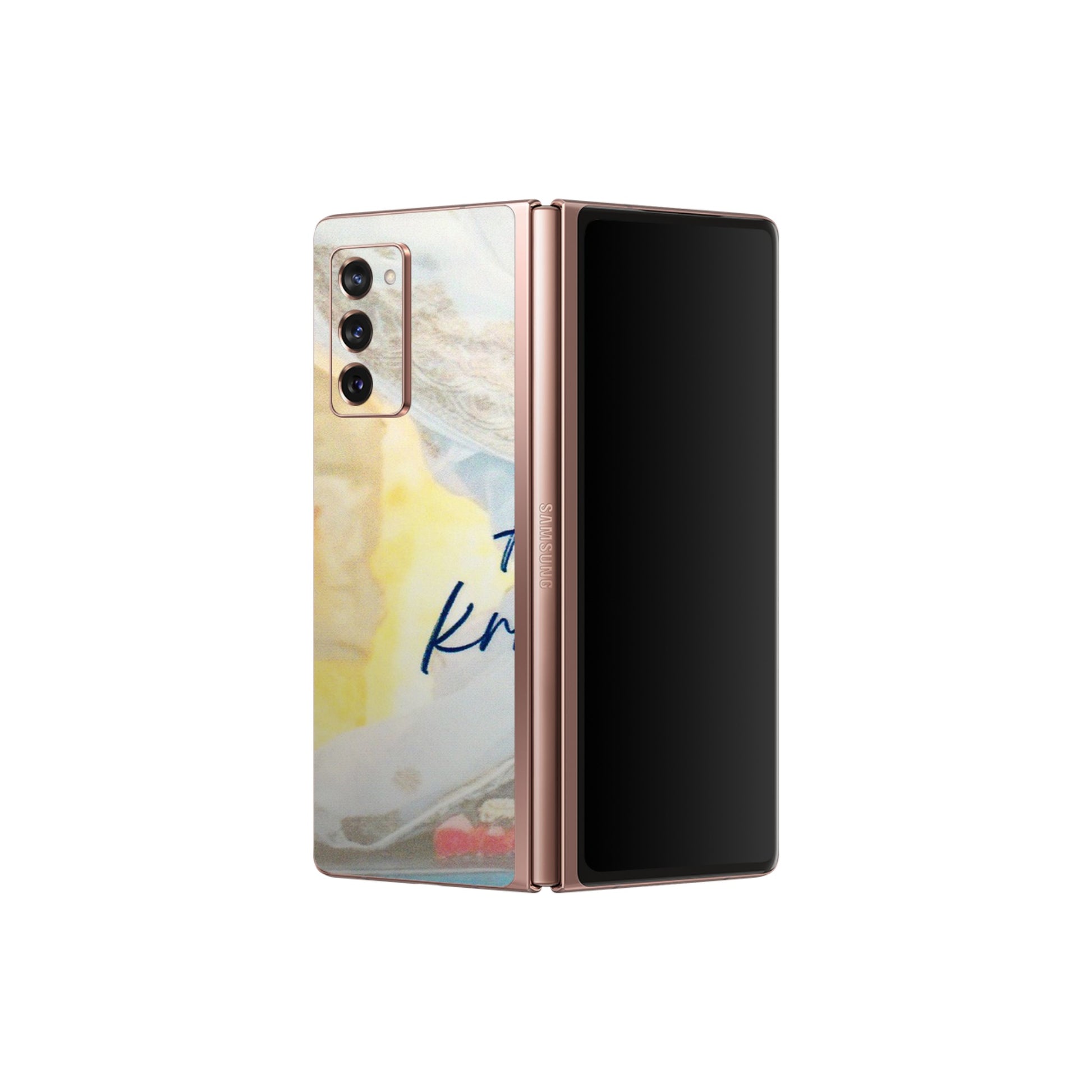 Samsung M/F/Note/Flip and C Phone Skins (All Models) - Hare Krishna - 3D Embossed Finish (L-03) Samsung Galaxy Z Fold 2